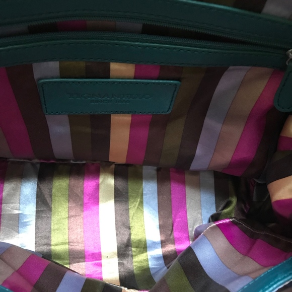 Tignanello Leather NYPD Blue Purse - Picture 2 of 5